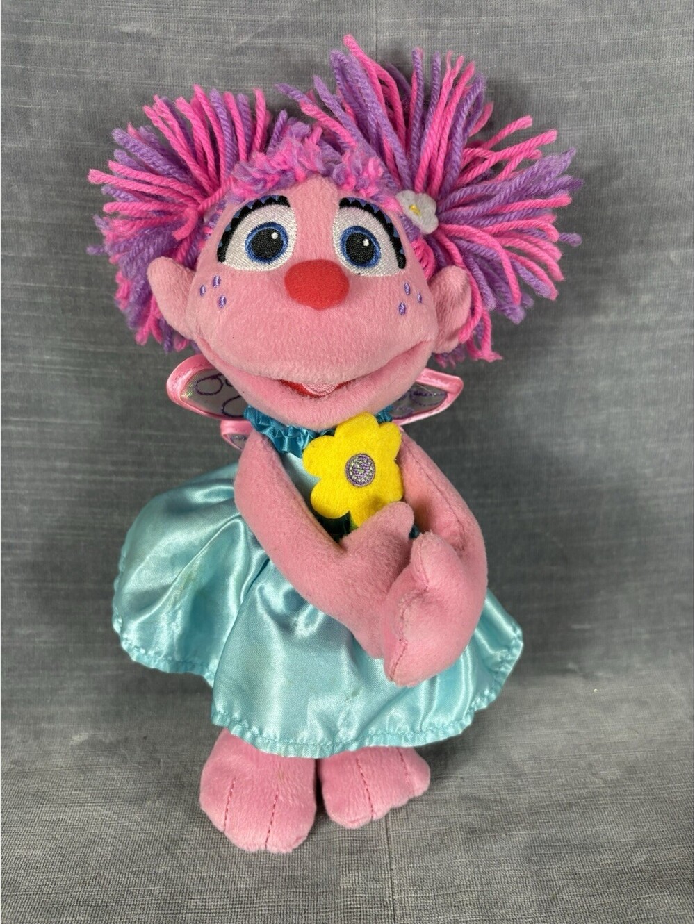 GUND ABBY CADABBY Sesame Street  Fairy Wings Flower Plush Stuffed Doll Toy